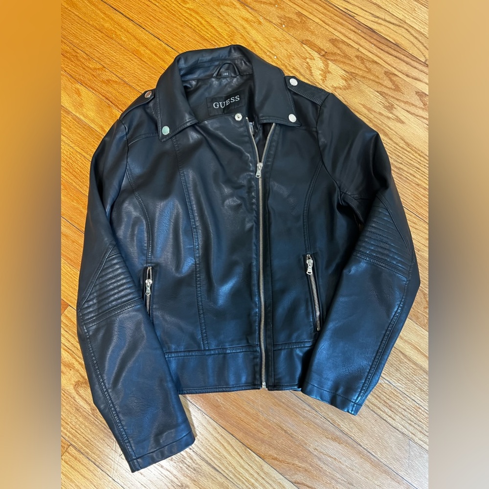 Guess Faux Leather Moto Jacket